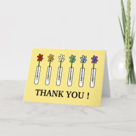 Cartão De Agradecimento Geek Science Rainbow Flower Thank You