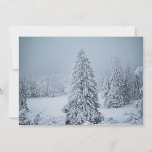 Cartão De Agradecimento Gelo e neve Woodland, Alpes suíços