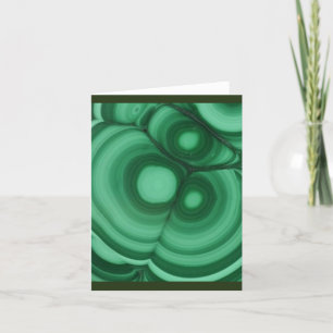 Cartão De Agradecimento Gemstone Malachite