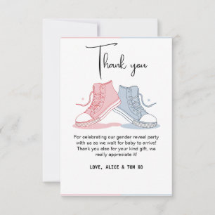 Cartão De Agradecimento Gênero azul-claro-branco revela bola de tênis