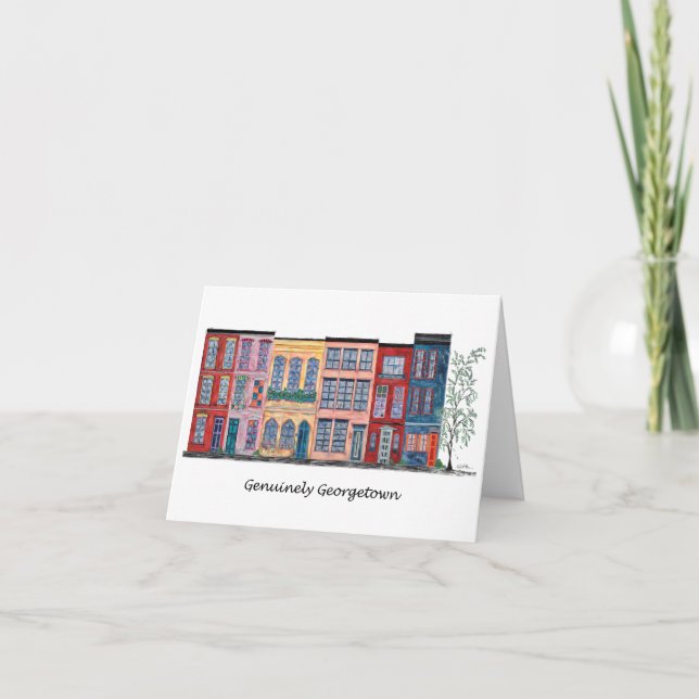 Cartão De Agradecimento Genuinely Georgetown (Frente)