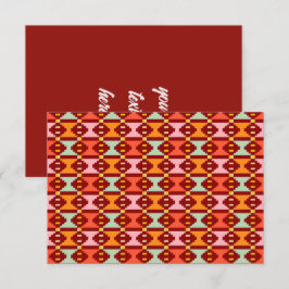 Cartão De Agradecimento Geometria Boho Moderna