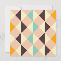 Geometric pattern overlapping diamonds & triangle