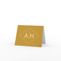 Cartão de Agradecimento Geométrico Moderno em Polí