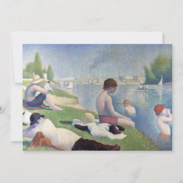 Cartão De Agradecimento Georges Seurat - Bathers em Asnieres