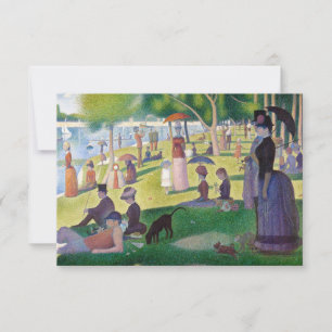 Cartão De Agradecimento Georges Seurat - Um Domingo na La Grande Jatte