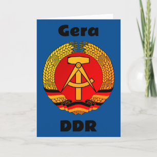 Cartão De Agradecimento Gera, Deutsche Demokratische Republik - DDR GDR