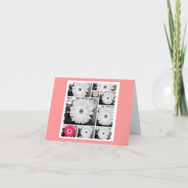 Cartão De Agradecimento Gerberas (Frente)