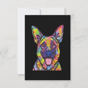 Cartão De Agradecimento German shepherd