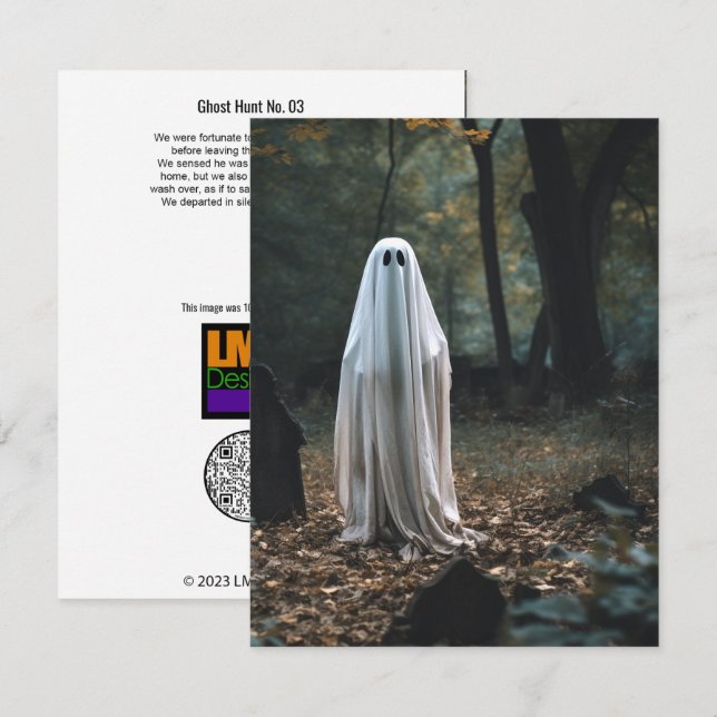 Cartão De Agradecimento Ghost Hunt No. 03 (Frente/Verso)