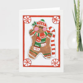 Cartão De Agradecimento Gingerbread Love - Arte Infantil para o CHOC