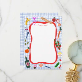 Cartão De Agradecimento Gingham Picnic Moderno, BIRTHDAY CLIENTE