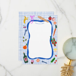 Cartão De Agradecimento Gingham Picnic Moderno, BIRTHDAY CLIENTE