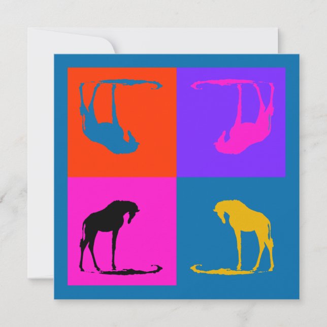 Cartão De Agradecimento Girafa Wreath risingdove.com (Frente)