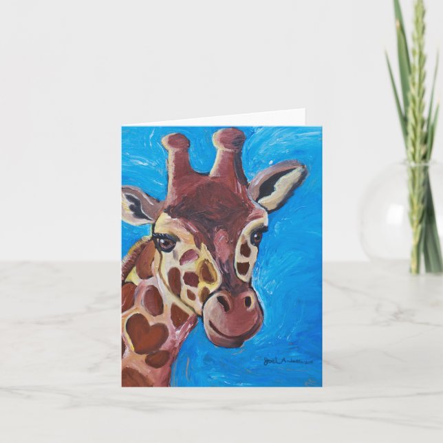 Cartão De Agradecimento Giraffe (2019) - small - 4" x 5.6" - vertical (Frente)