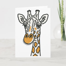 Cartão De Agradecimento Giraffe Greeting card