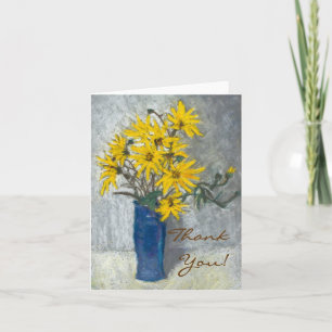 Cartão De Agradecimento Girassóis 'Obrigado' Notecard