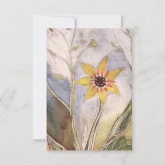 Cartão De Agradecimento Girassol