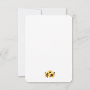 Cartão De Agradecimento Girassol Brilhante Cores de Água Fabulosas 50