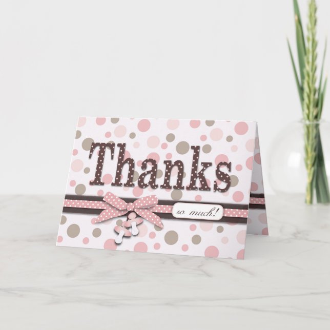 Cartão De Agradecimento Girl TY Card (Frente)