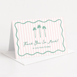 Cartão De Agradecimento Girly Hand-drawn Palm Springs Bachelorette Party