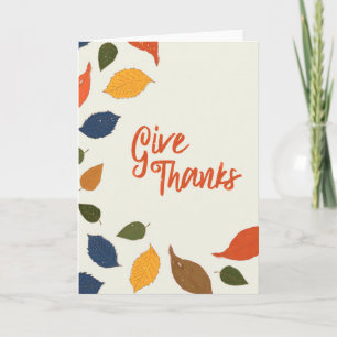 Cartão De Agradecimento Give Thanks Card