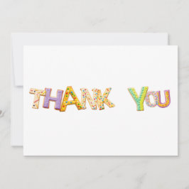 CARTÃO DE AGRADECIMENTO GLACÉ COOKIE FONTE EXTREME