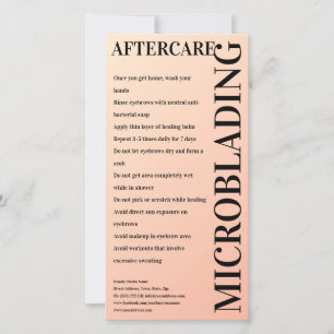 Cartão De Agradecimento Glama de Creme de Pós-Cuidados Microbordantes