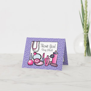 Cartão De Agradecimento Glamor Girl Birthday (Pd)