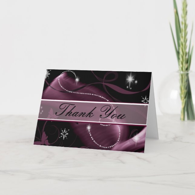 Cartão de Agradecimento Glitter Sparks (Frente)