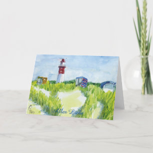 Cartão De Agradecimento Glückwunschkarte Geburtstagskarte Leuchtturm