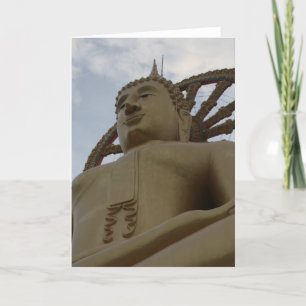 Cartão De Agradecimento gold buddha circle