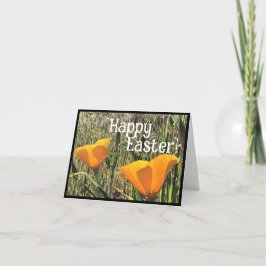 Cartão De Agradecimento Golden Poppies Easter Card 2