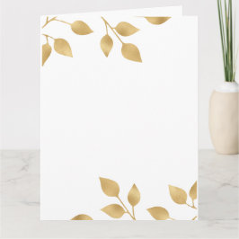 Cartão De Agradecimento golden wedding invitastion tamplet