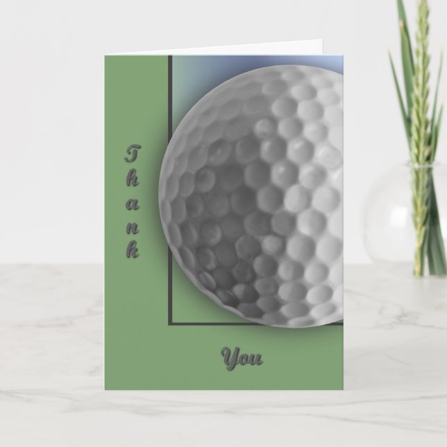 Cartão De Agradecimento Golf Ball (Frente)