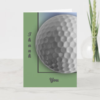 Cartão De Agradecimento Golf Ball