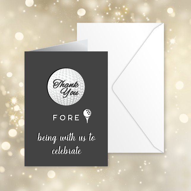 Cartão De Agradecimento Golf Ball Obrigado Por Isso! Personalizado (Criador carregado)