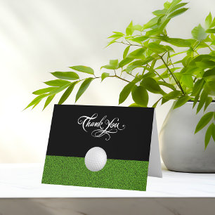 Cartão De Agradecimento Golf Business Classy