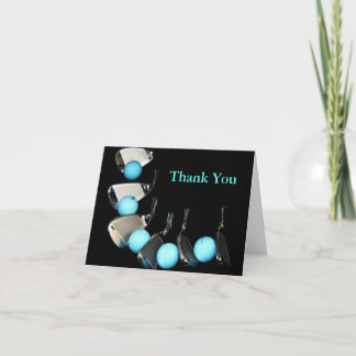 Cartão De Agradecimento Golf Coach Thank You Golf Ball And Irons 