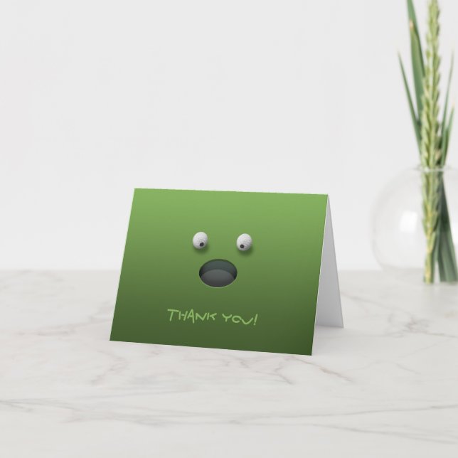 Cartão De Agradecimento Golf Thank You! (Frente)