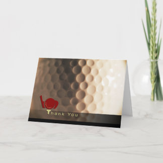Cartão De Agradecimento Golf Themed Thank You Card