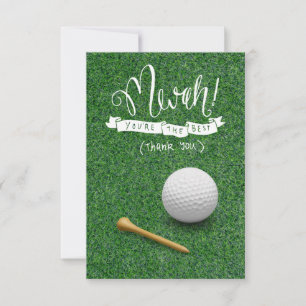 Cartão De Agradecimento GOLF Verdes Gratidão: Fairway