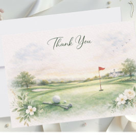 Cartão De Agradecimento GOLF WEDDING thank you card 