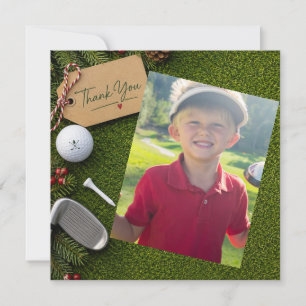 Cartão De Agradecimento Golfe Obrigado Crie seu próprio foto golfista