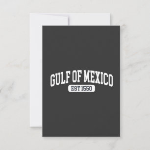 Cartão De Agradecimento Golfo do México desde 1550 América Humor