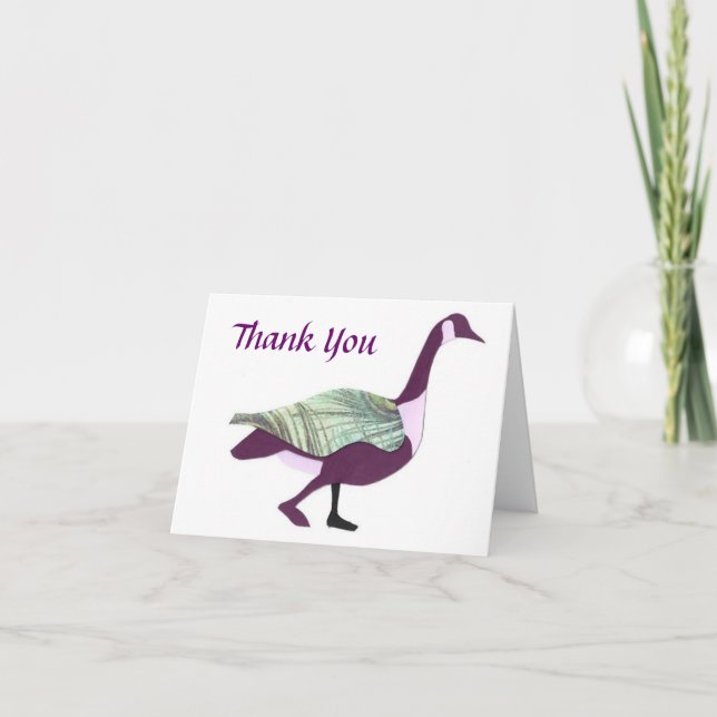 Cartão De Agradecimento Goose Thank You Card (Frente)