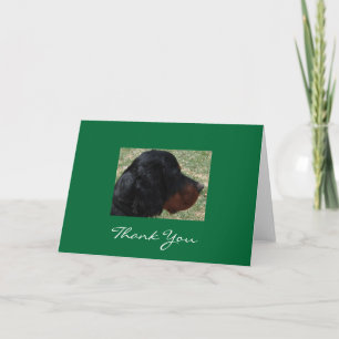 Cartão De Agradecimento Gordon Setter Puppy Obrigado Nota