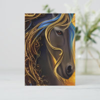 Gorgeous Dark Horse Triptych