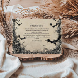 Cartão De Agradecimento Gothic Arch Midnight Birthday