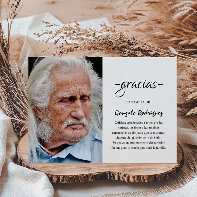 Cartão De Agradecimento Gracias Simpatia | Foto de simpatia espanhola (Criador carregado)